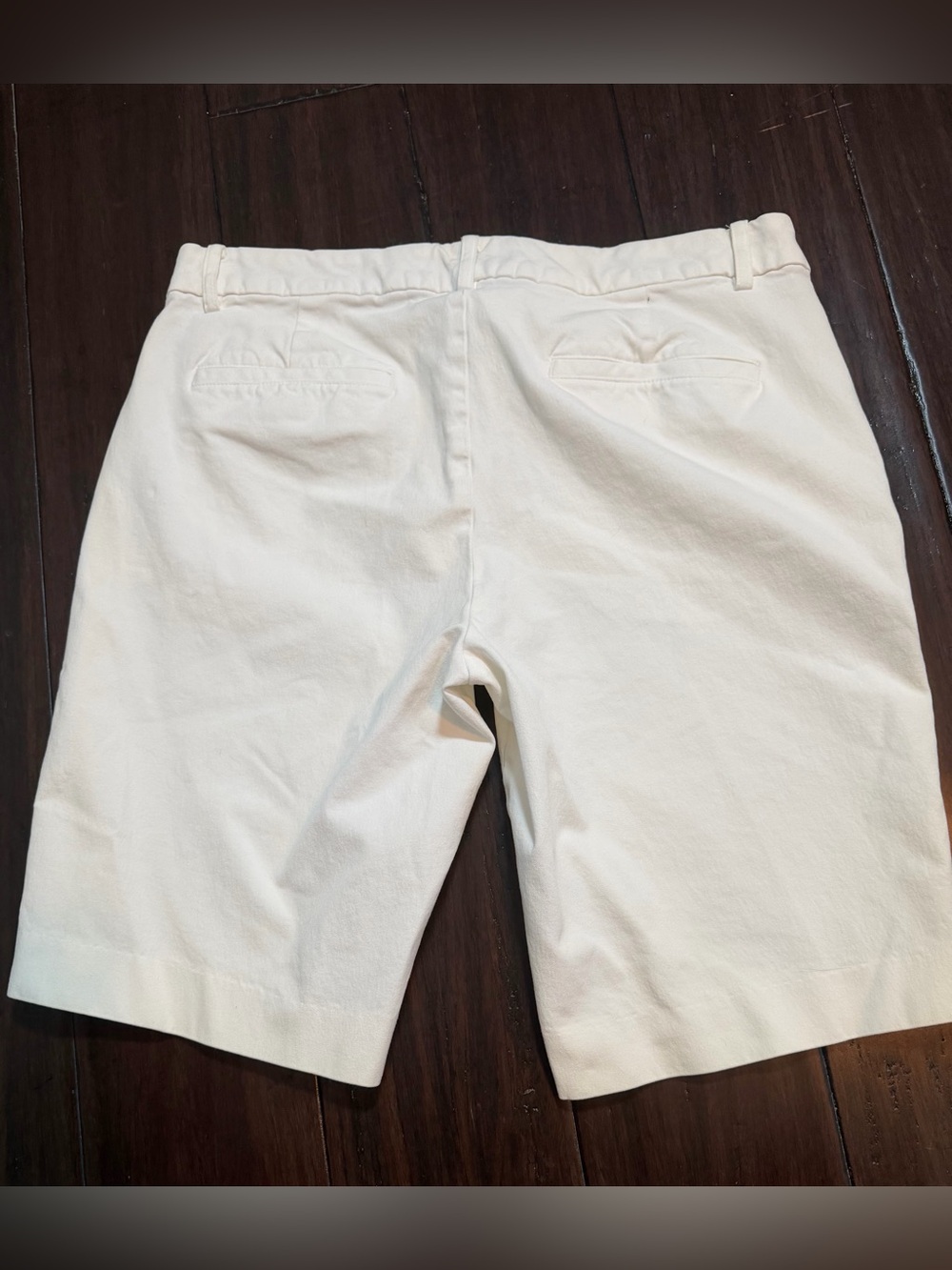 Lauren Ralph Lauren Black Label Twill Women’s Off White Bermuda Shorts 6 - Picture 6 of 9